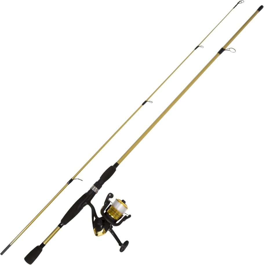 Fishing Rod and Reel Combo - 2pc Strike Series Medium Action 78-Inch Spinning Reel Fishing Pole - Angling Gear for Bass and Trout by Wakeman, 6.5 feet - Image 2